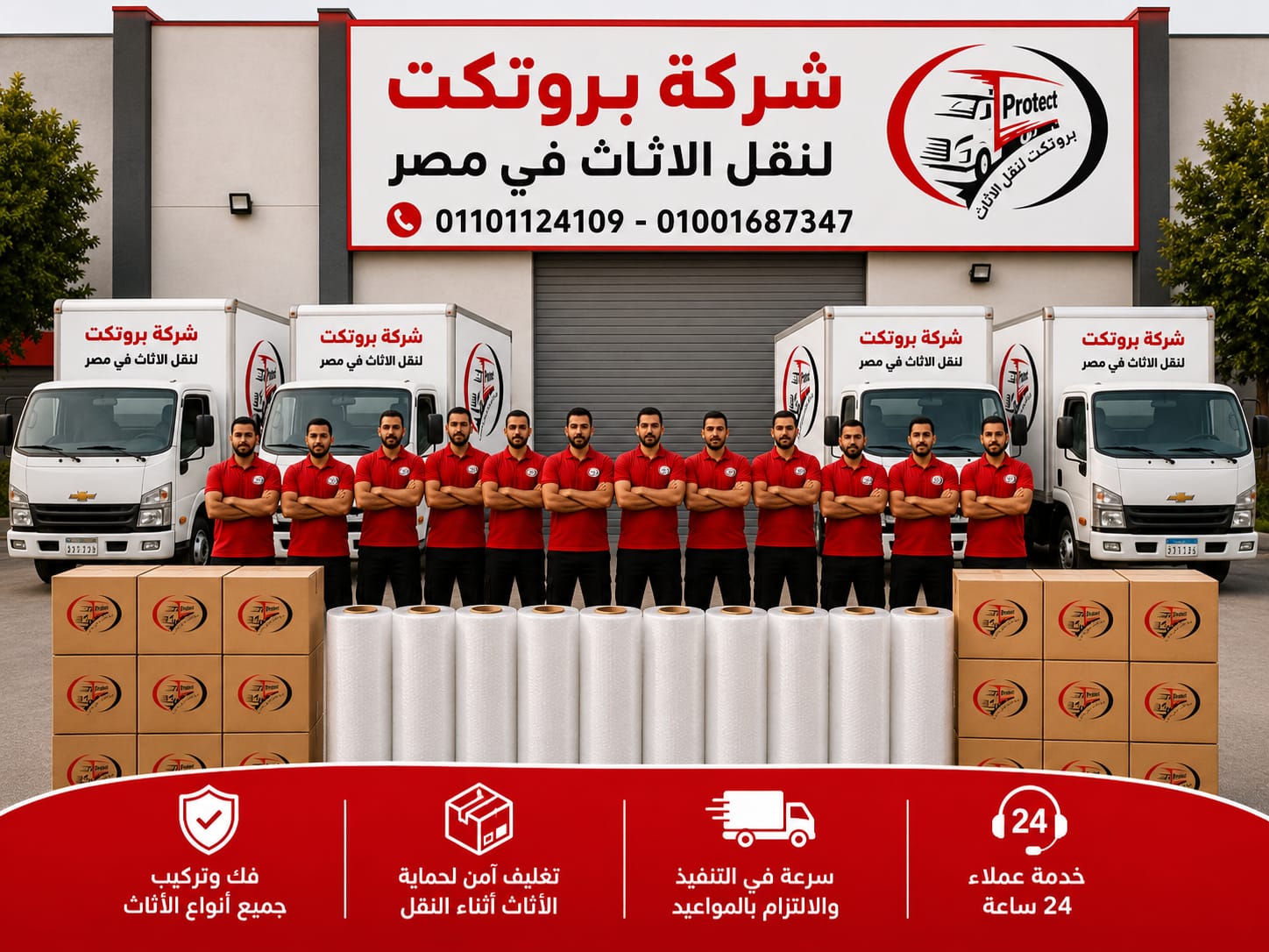 نقل الاثاث بالمعادي بروتكت لنقل الاثاث